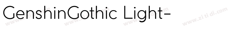 GenshinGothic Light字体转换